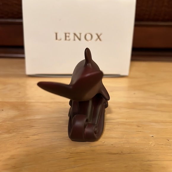 COLLECTIBLE LENOX CHINA DOLPHIN ON WOODEN BASE•NEW IN BOX - Picture 2 of 7